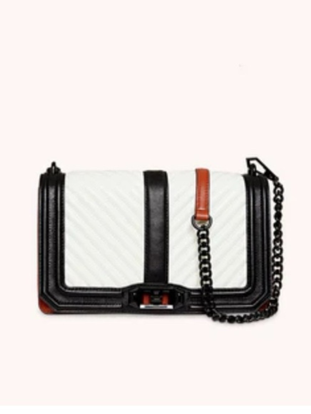Rebecca Minkoff Quilted Love Crossbody Colorblocked bag